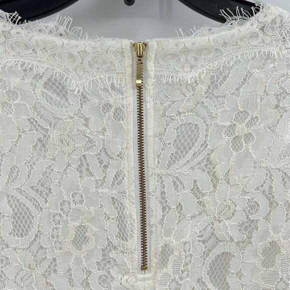 Soft Surroundings Women's Whimsical Lace Bell Sleeve Top - Ivory - Large - Picture 6 of 7